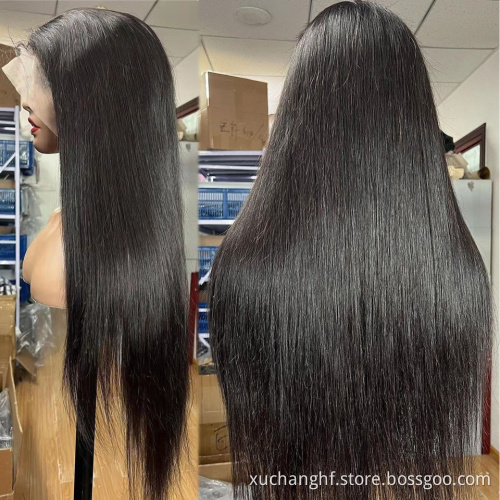 Wholesale Cheap Straight Brazilian Virgin Human Hair 360 Full HD Lace Frontal Wig With Baby Hair Lace Front Wig For Black Women
